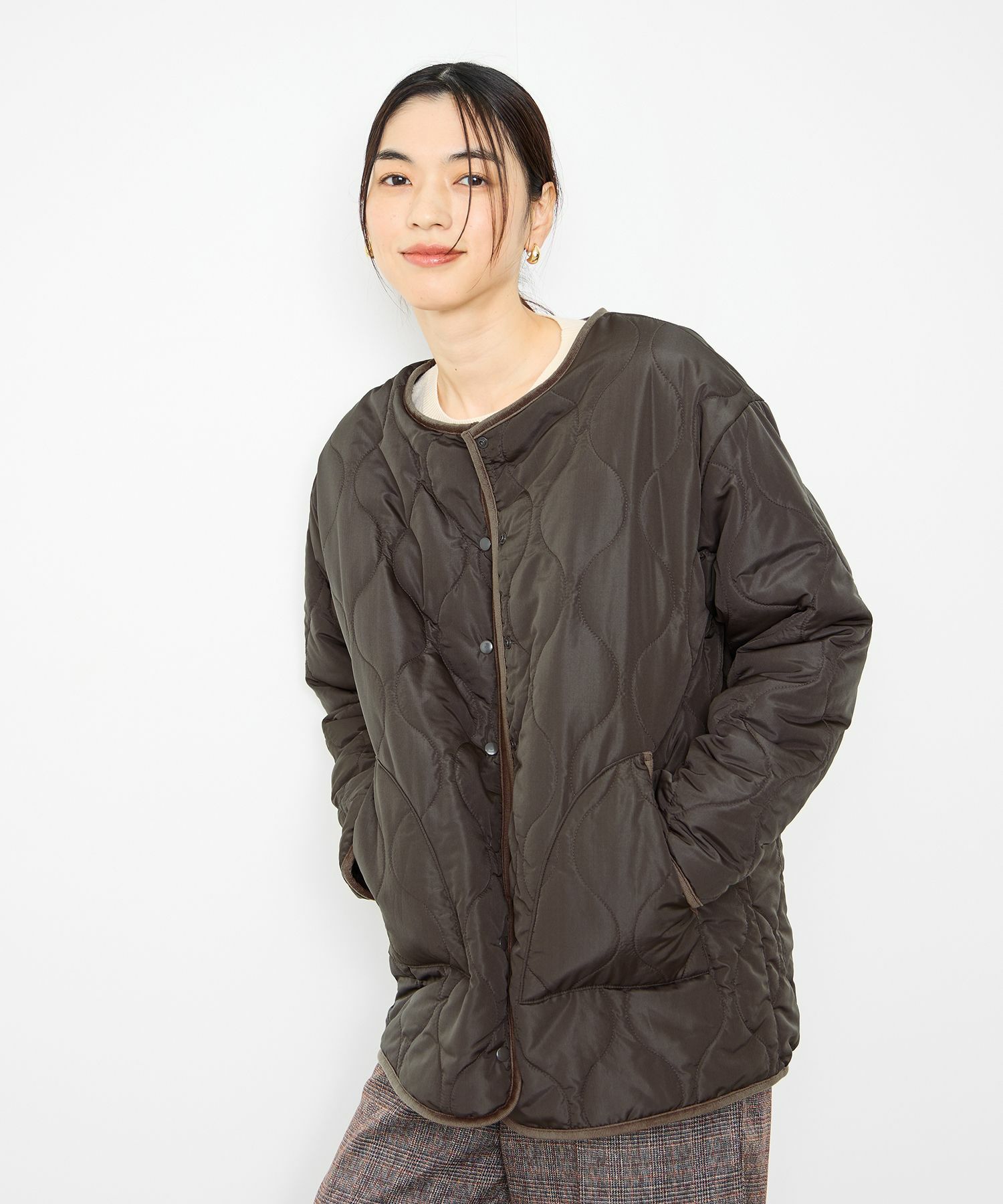 [値下げ]Idnes  リバーシブルキルトジャケット レディース商品画像-4