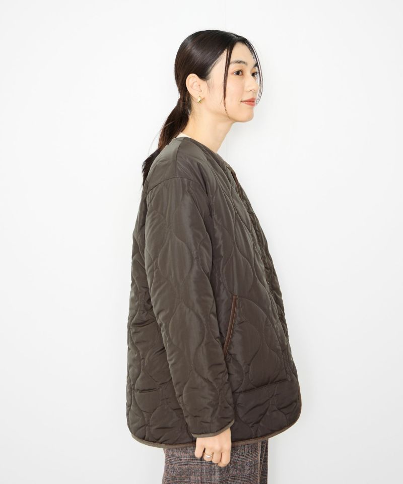 Idnes リバーシブルキルトジャケット レディース商品画像-5