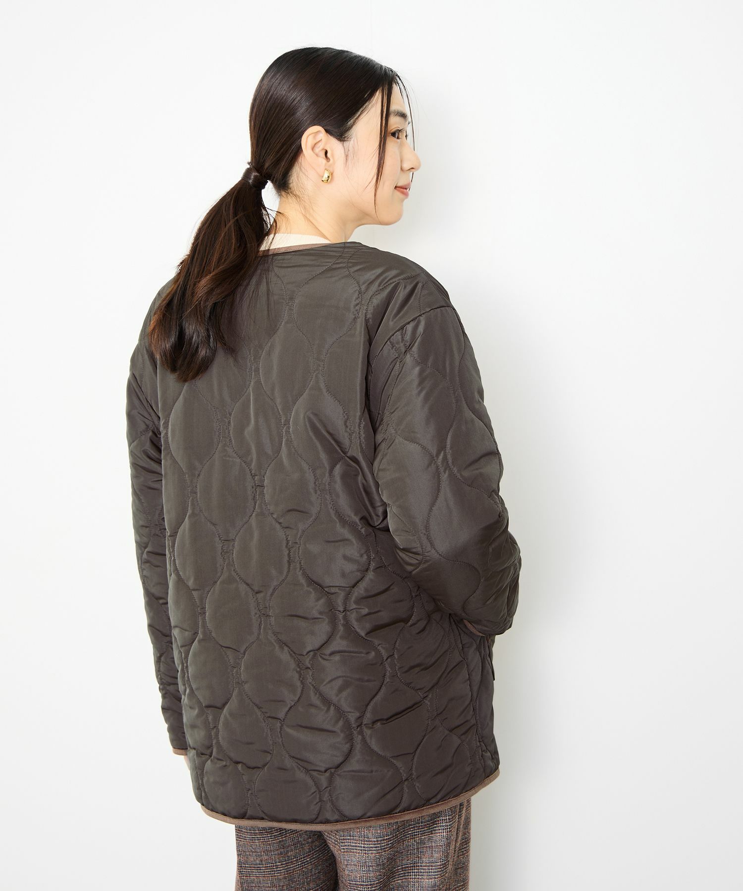 [値下げ]Idnes  リバーシブルキルトジャケット レディース商品画像-6