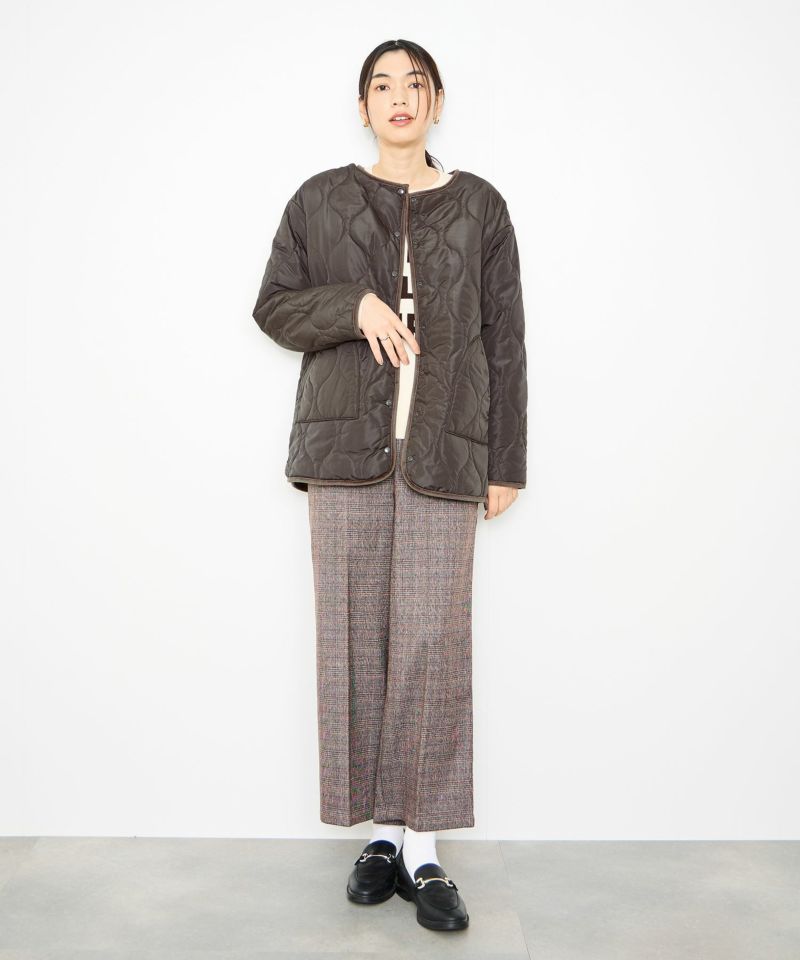 Idnes リバーシブルキルトジャケット レディース商品画像-10