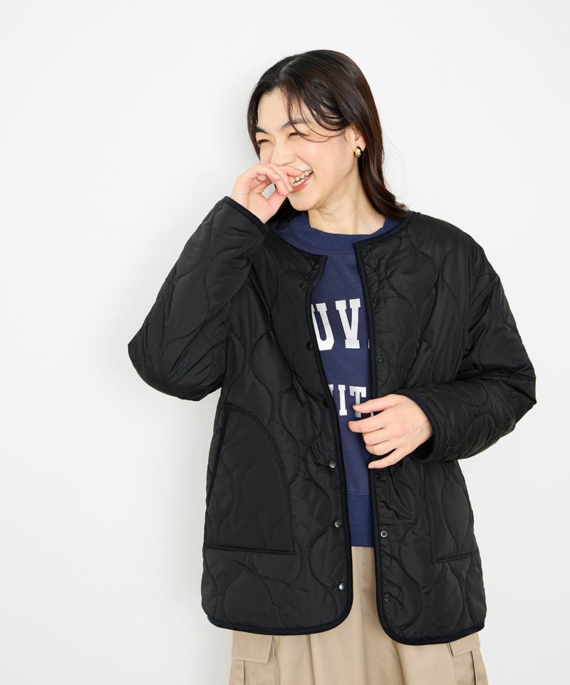 Idnes  リバーシブルキルトジャケット レディース商品画像-11