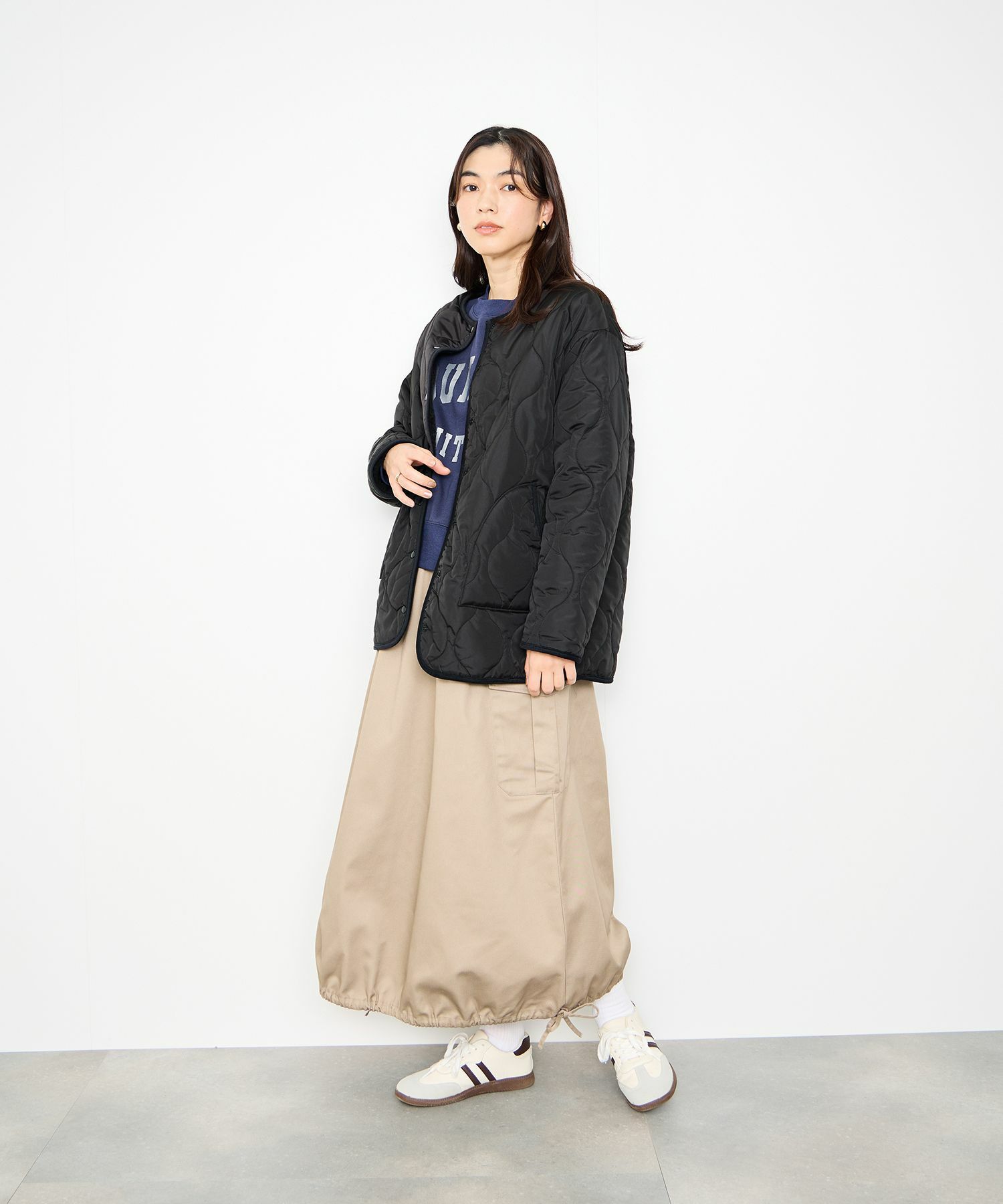 [最終さらに50%OFF]Idnes  リバーシブルキルトジャケット レディース商品画像-12