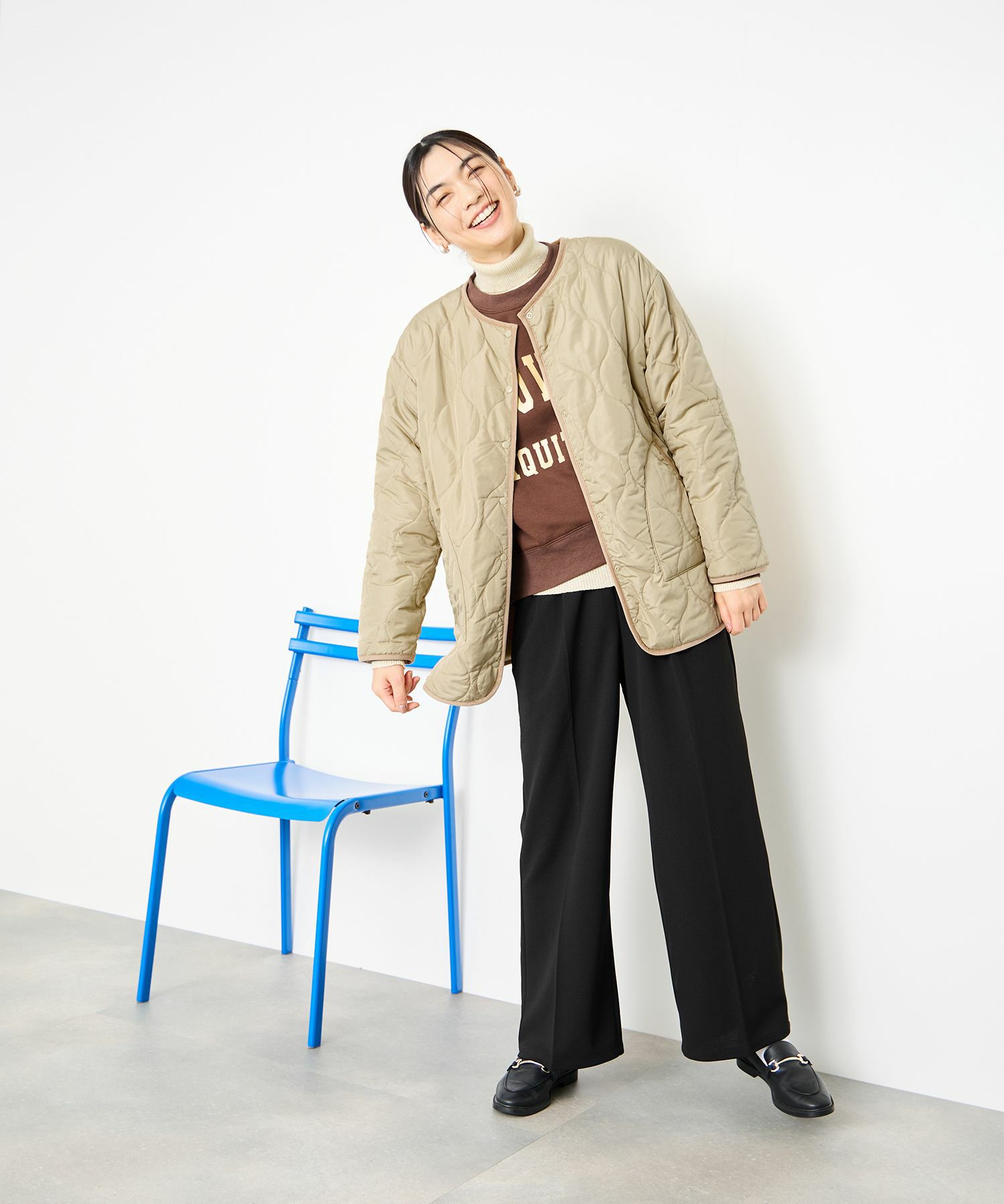[最終さらに50%OFF]Idnes  リバーシブルキルトジャケット レディース商品画像-15