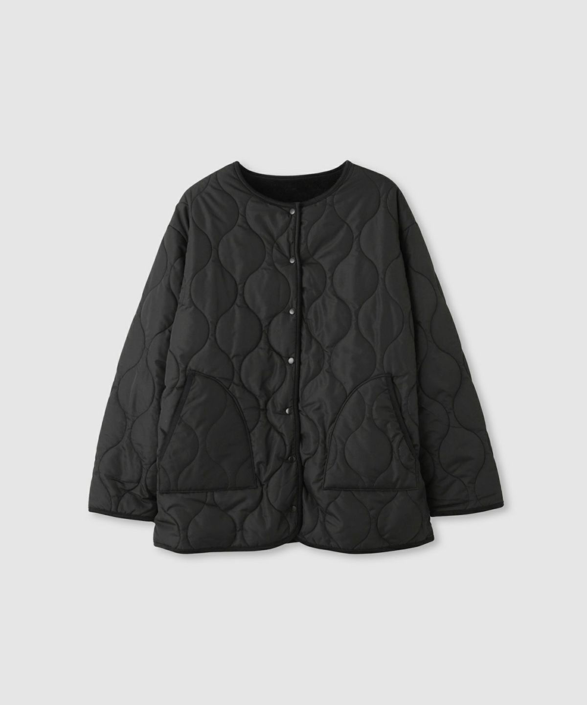 Idnes リバーシブルキルトジャケット レディース