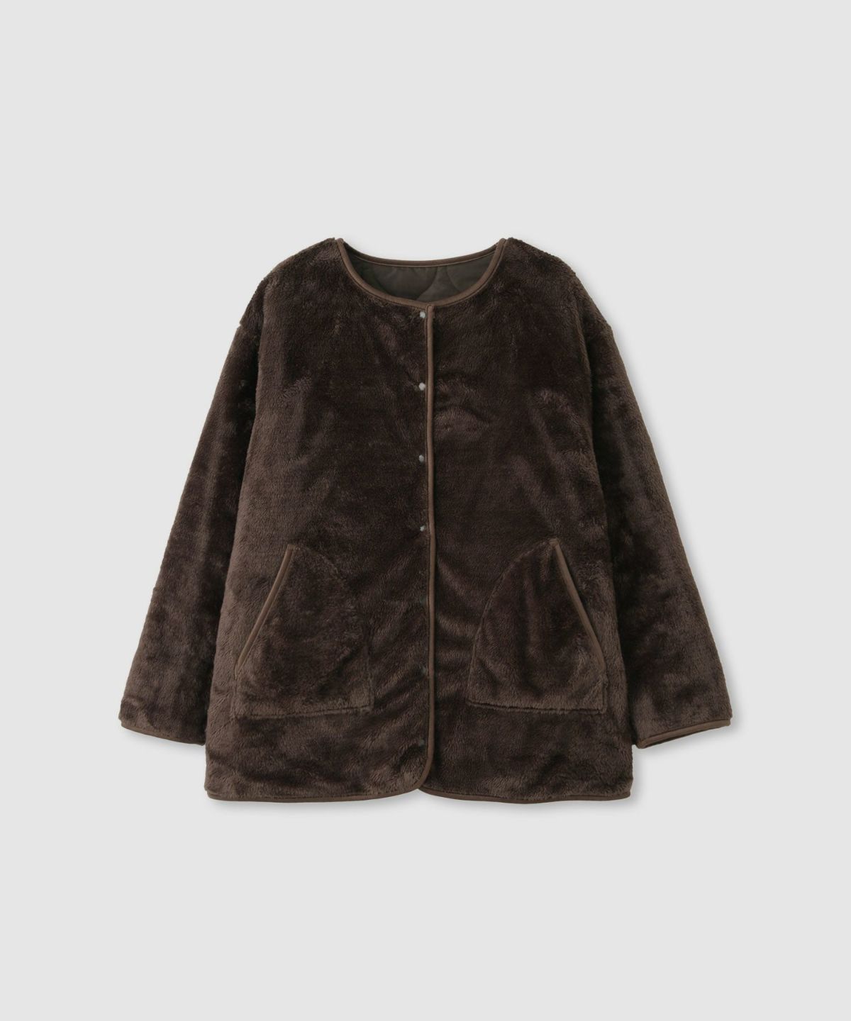 Idnes リバーシブルキルトジャケット レディース