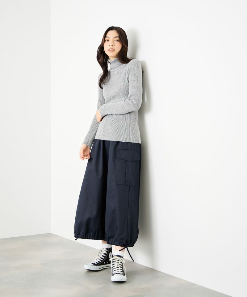 [値下げ]Idnes  ラメリブニット タートルネック レディース商品画像-11