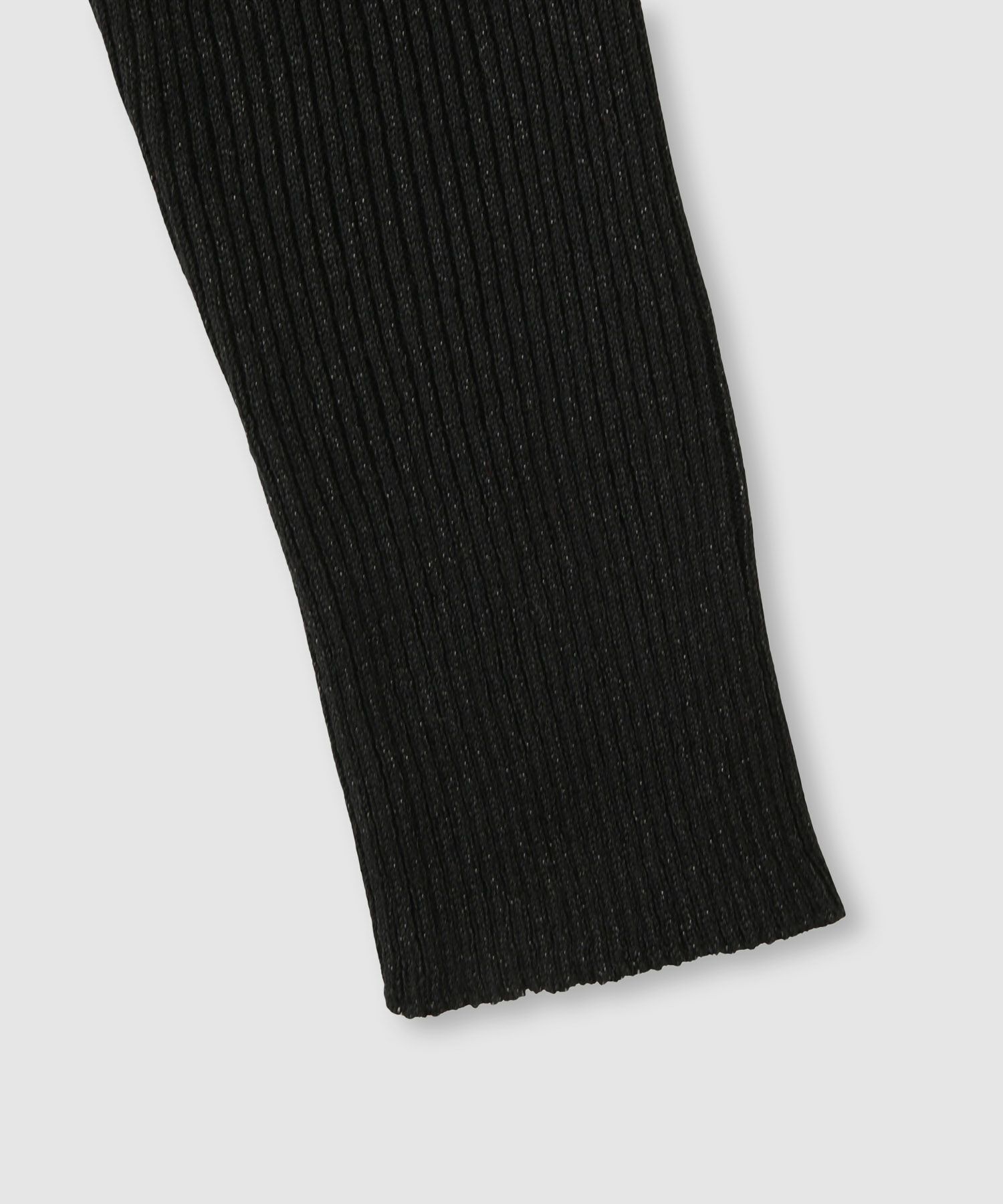 Idnes ラメリブニット タートルネック レディース