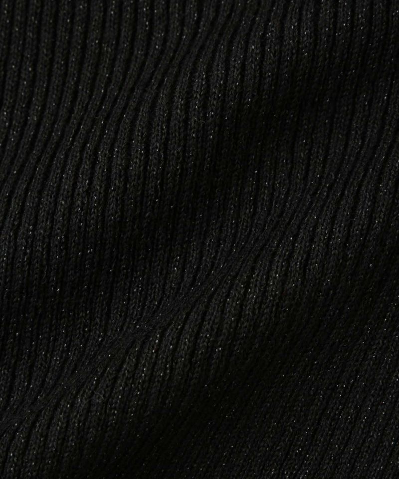 Idnes  ラメリブニット タートルネック レディース商品画像-23