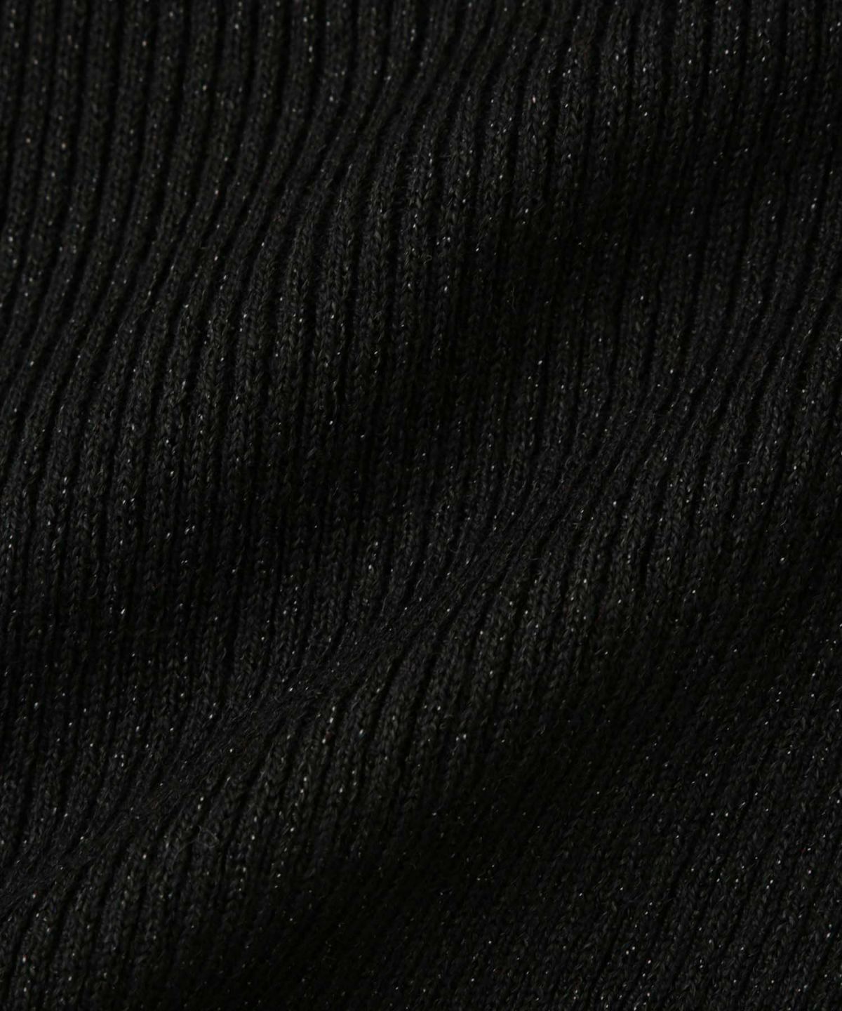 Idnes ラメリブニット タートルネック レディース