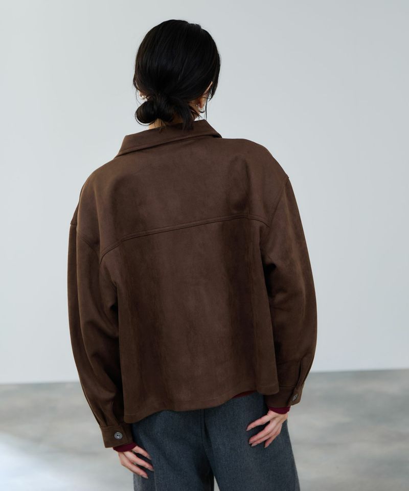 milli de l'air  スエードライクボクシーブルゾン レディース商品画像-6