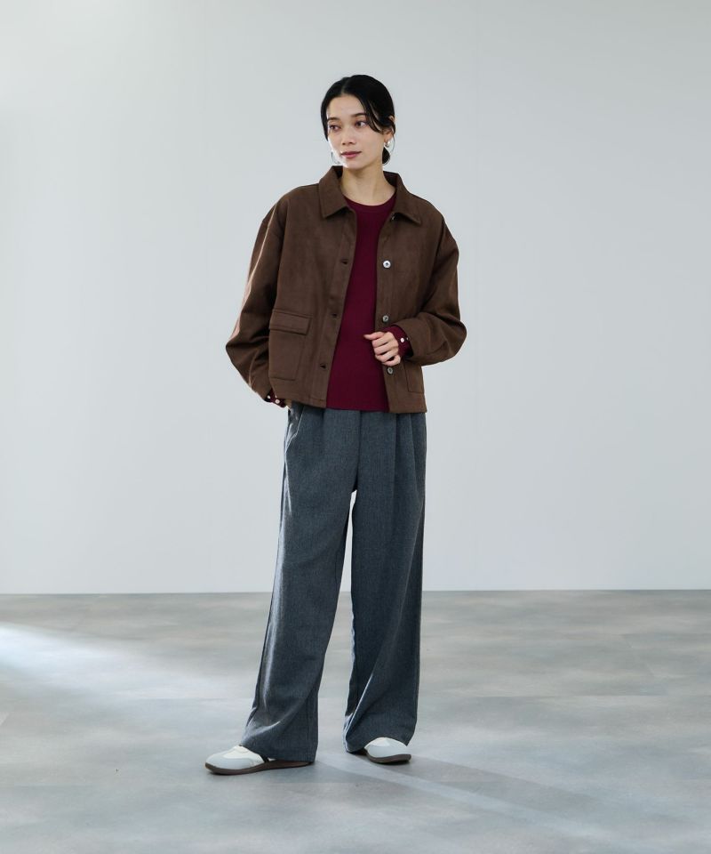 milli de l'air  スエードライクボクシーブルゾン レディース商品画像-8