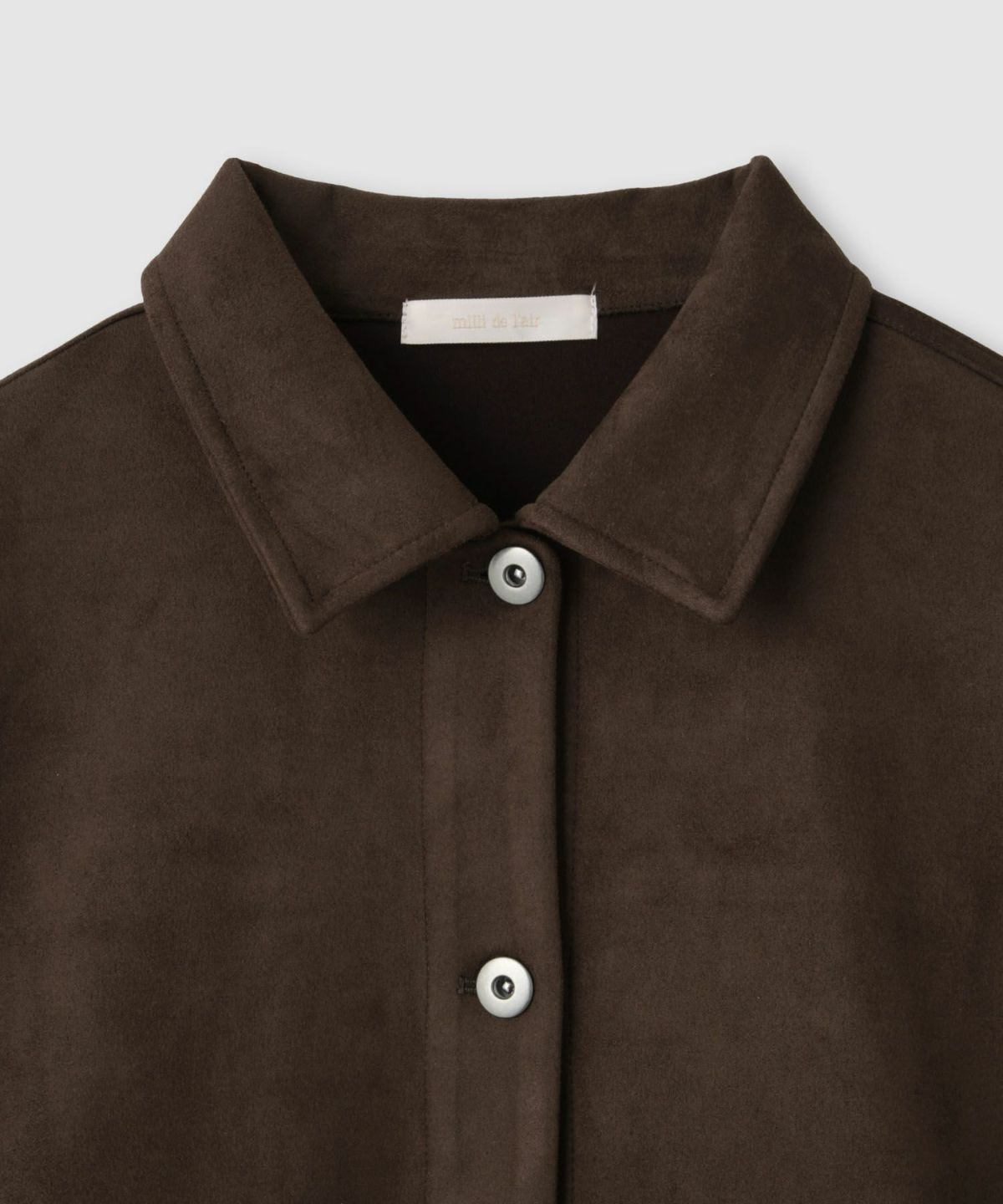 milli de l'air スエードライクボクシーブルゾン レディース