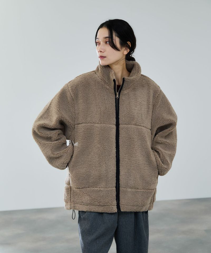 [最終さらに50%OFF]milli de l'air  テディボアコクーンブルゾン レディース商品画像-3