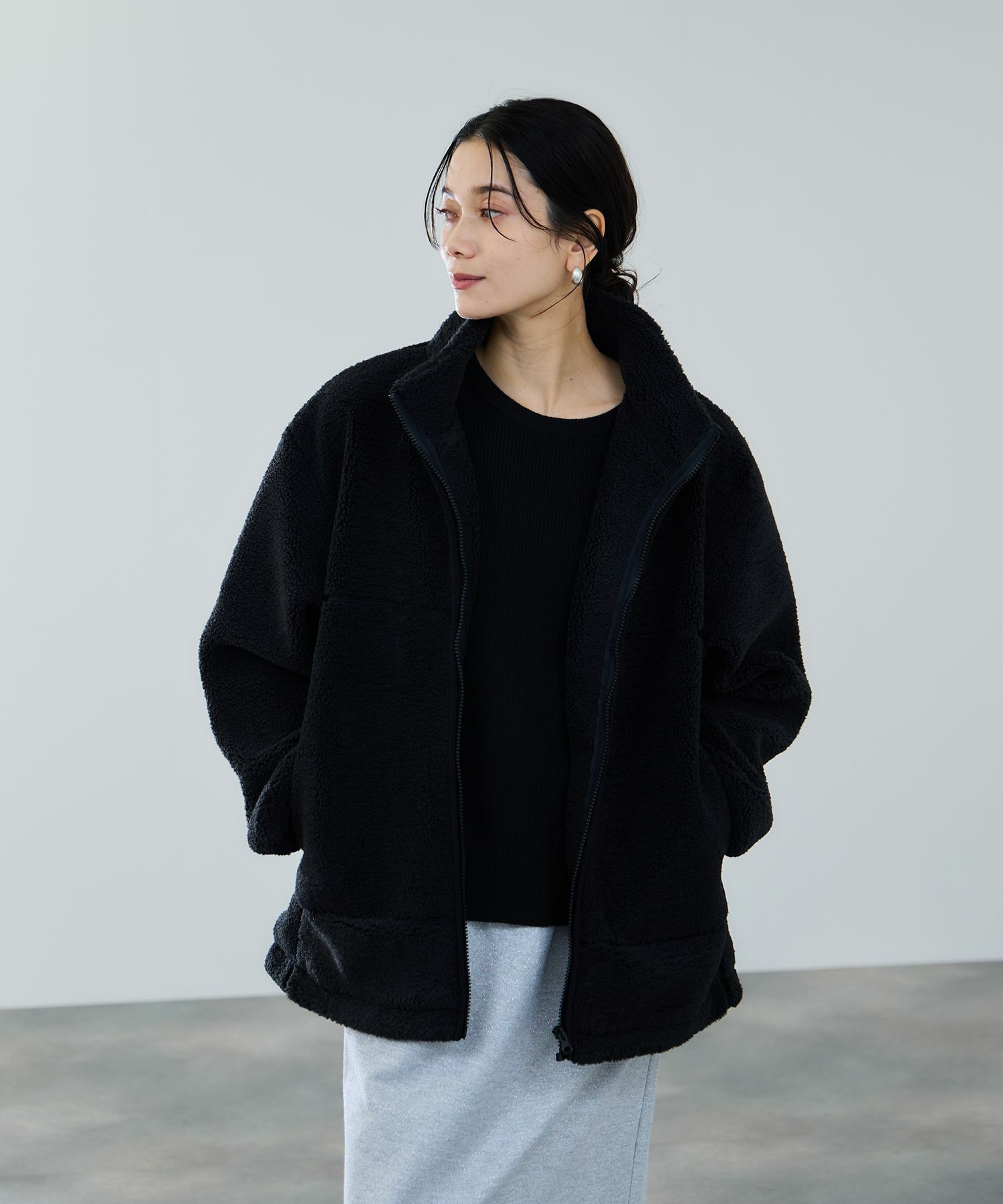 [値下げ]milli de l'air  テディボアコクーンブルゾン レディース商品画像-5