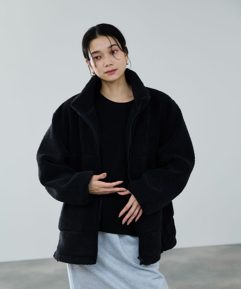 [最終さらに50%OFF]milli de l'air  テディボアコクーンブルゾン レディース商品画像-6