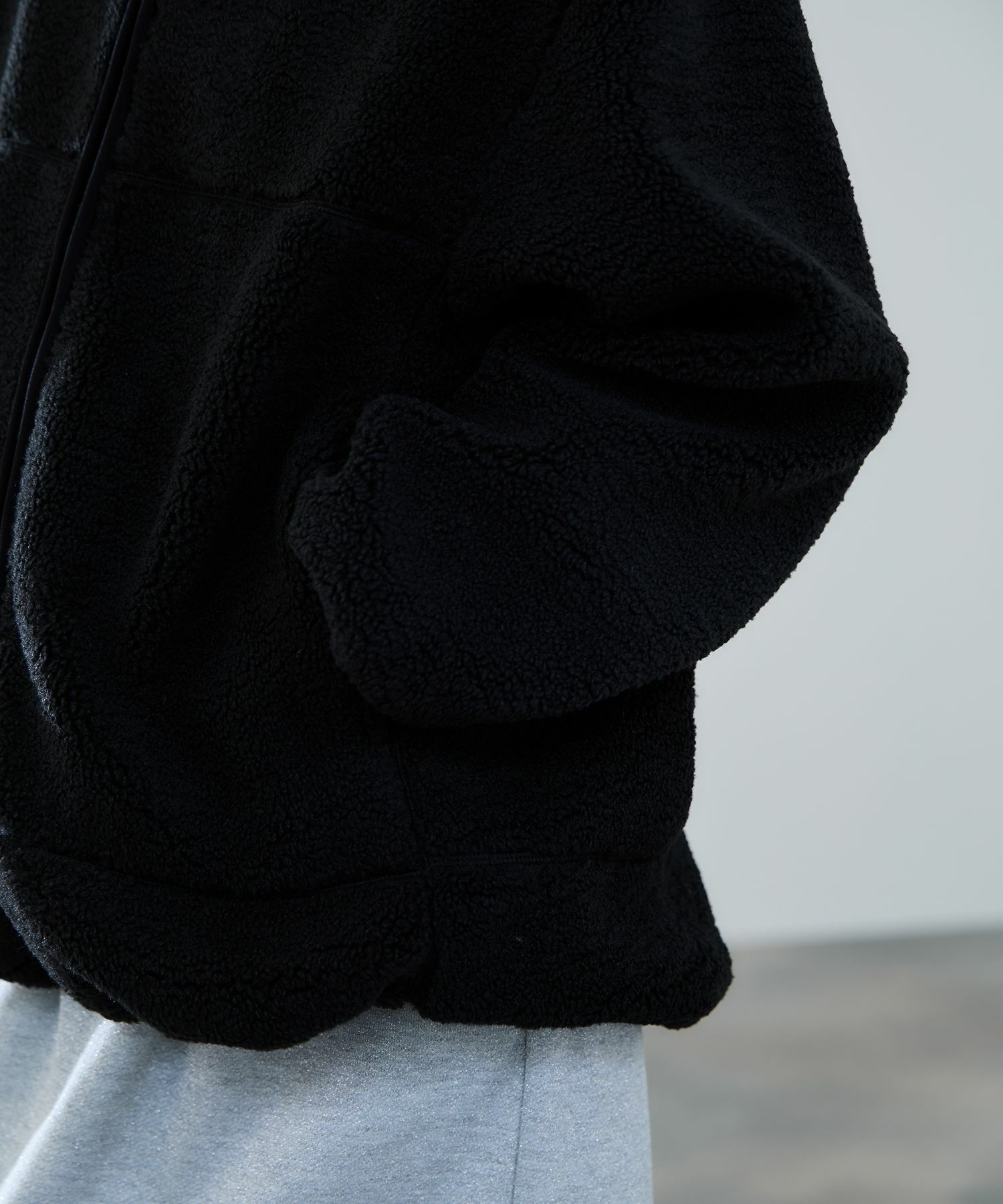 milli de l'air テディボアコクーンブルゾン レディース