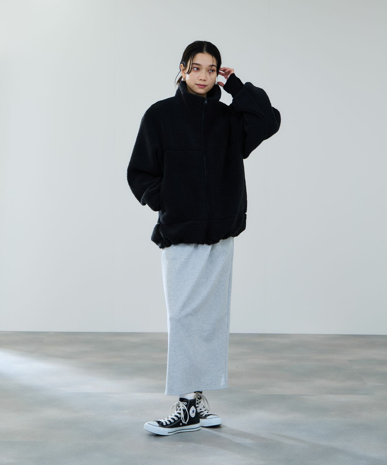 milli de l'air  テディボアコクーンブルゾン レディース商品画像-11