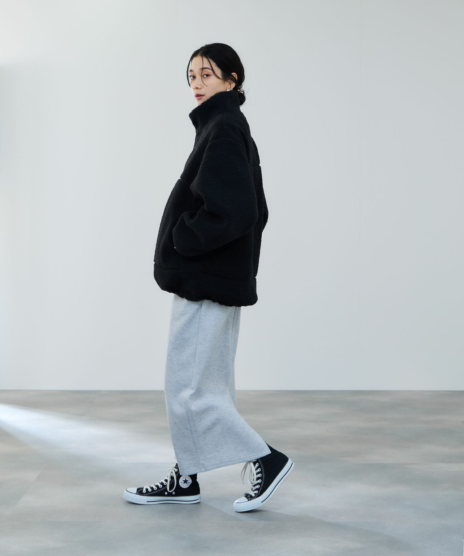 [値下げ]milli de l'air  テディボアコクーンブルゾン レディース商品サムネイル-12