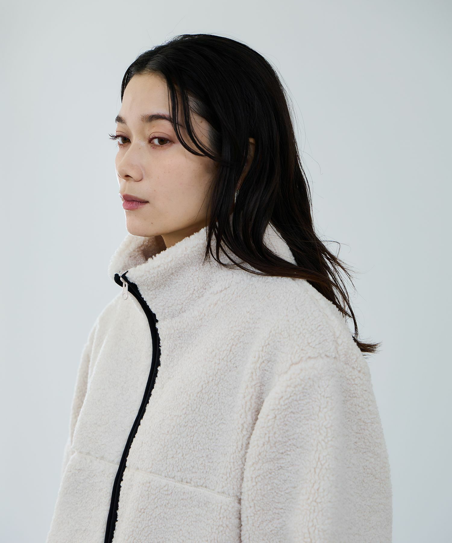 [最終さらに50%OFF]milli de l'air  テディボアコクーンブルゾン レディース商品サムネイル-14