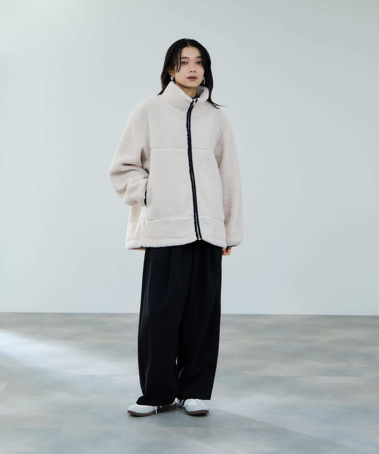 [値下げ]milli de l'air  テディボアコクーンブルゾン レディース商品サムネイル-16