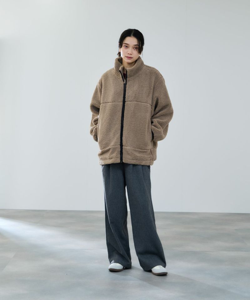 [最終さらに50%OFF]milli de l'air  テディボアコクーンブルゾン レディース商品画像-19