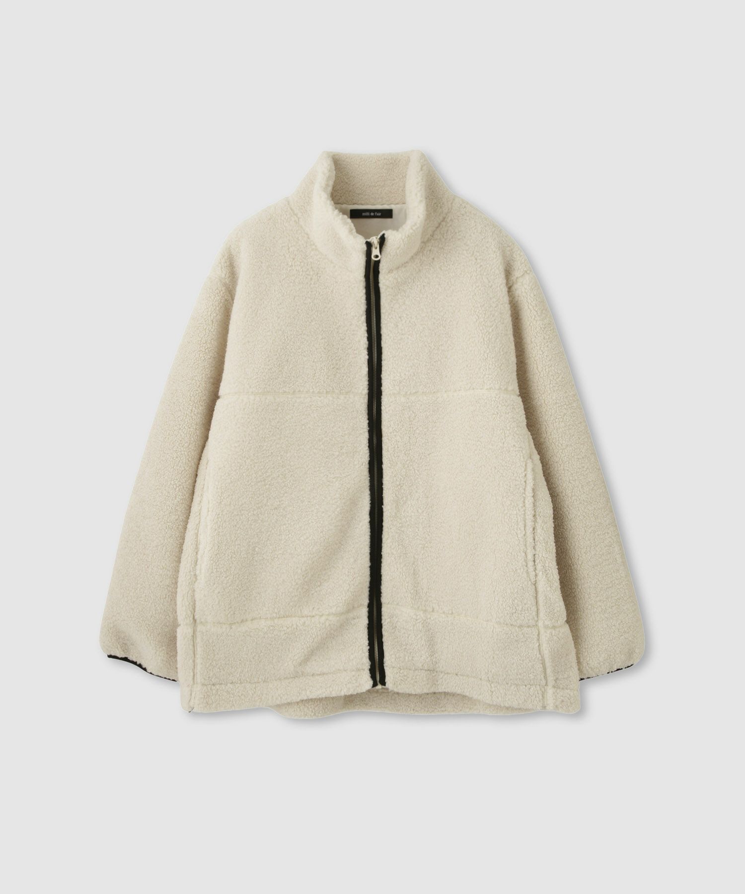 milli de l'air テディボアコクーンブルゾン レディース