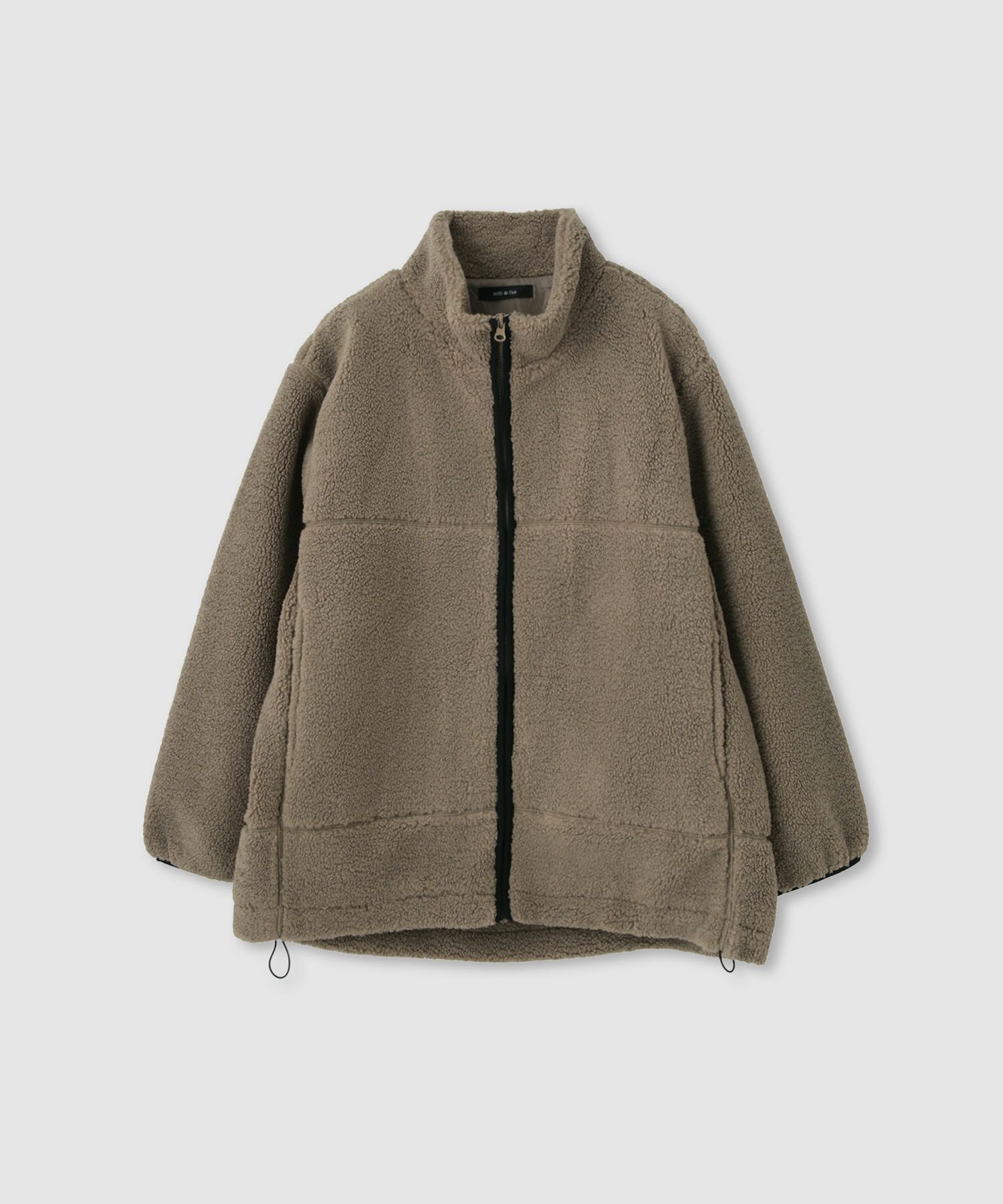 milli de l'air テディボアコクーンブルゾン レディース