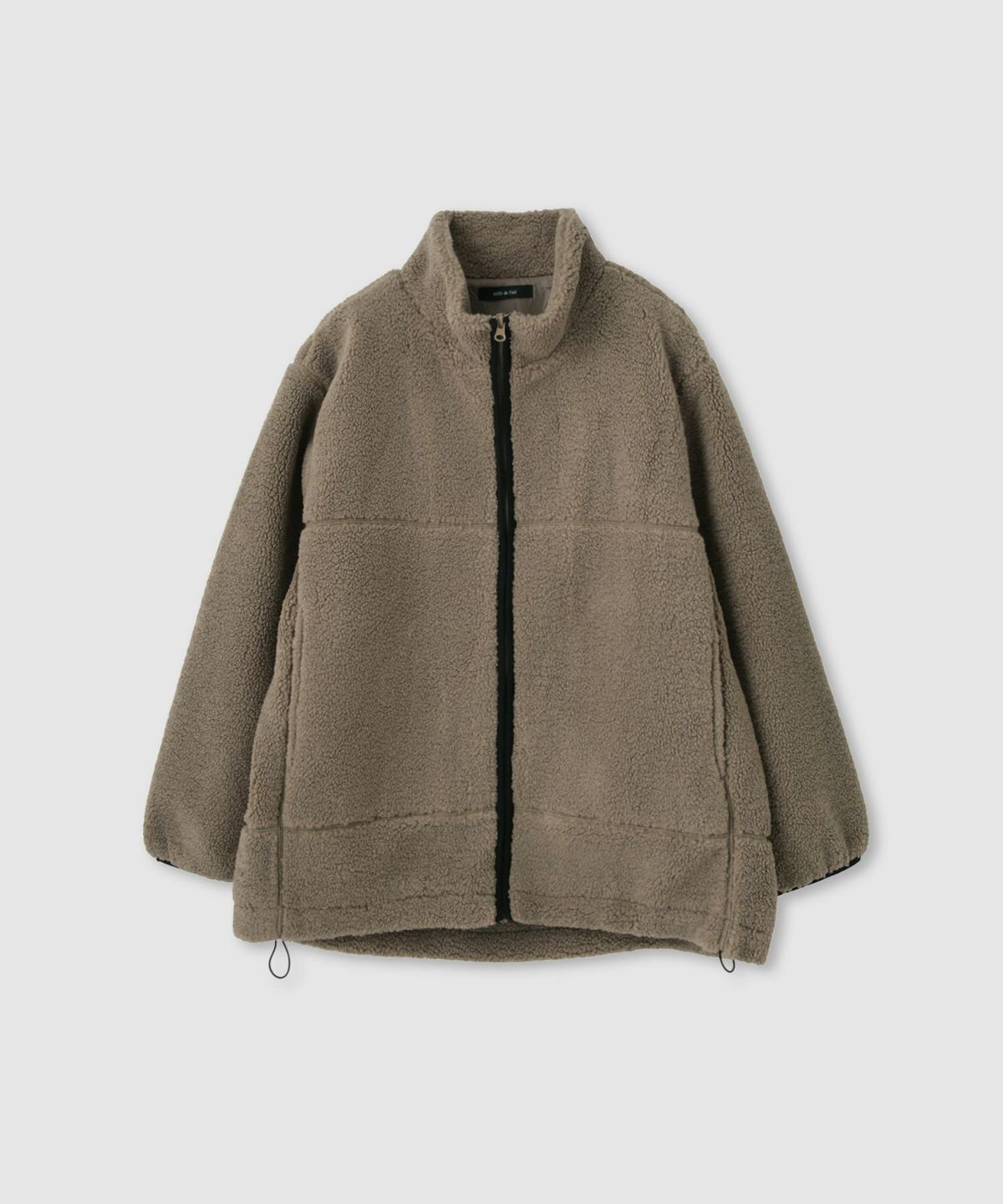 milli de l'air テディボアコクーンブルゾン レディース