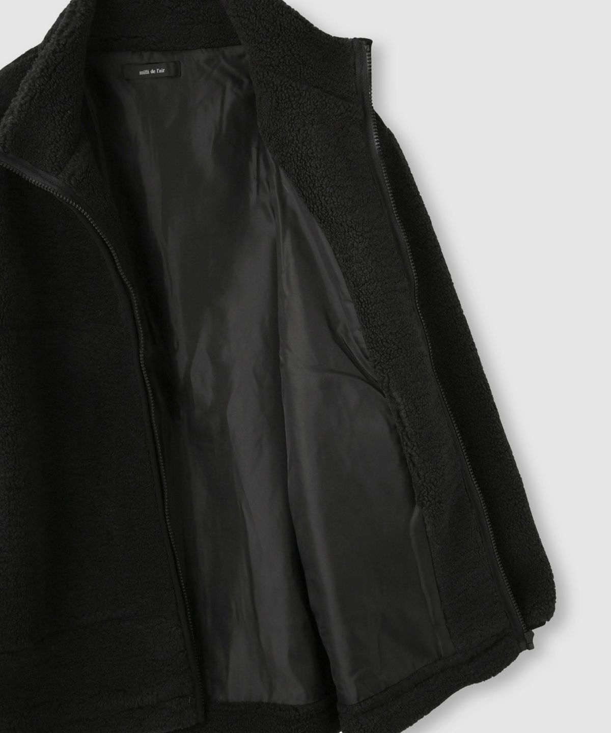 milli de l'air テディボアコクーンブルゾン レディース