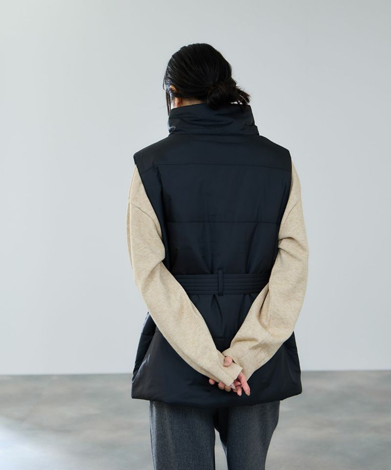 milli de l'air  中綿ベルテッドハイネックベスト レディース商品画像-5