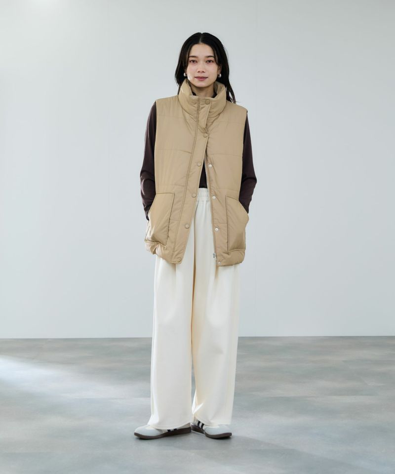 [値下げ]milli de l'air  中綿ベルテッドハイネックベスト レディース商品画像-10