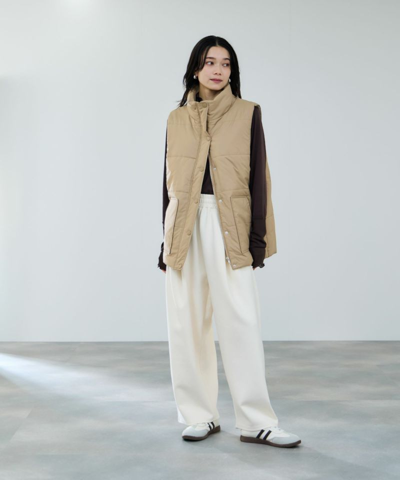 milli de l'air  中綿ベルテッドハイネックベスト レディース商品画像-11