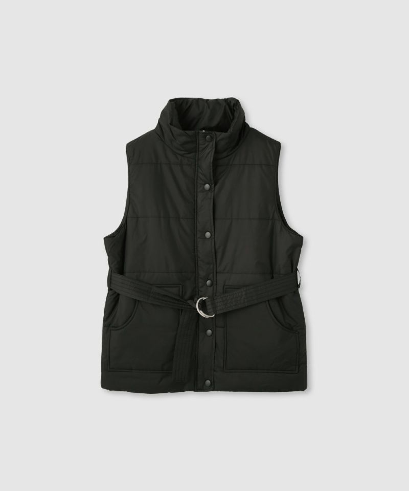 milli de l'air  中綿ベルテッドハイネックベスト レディース商品画像-12