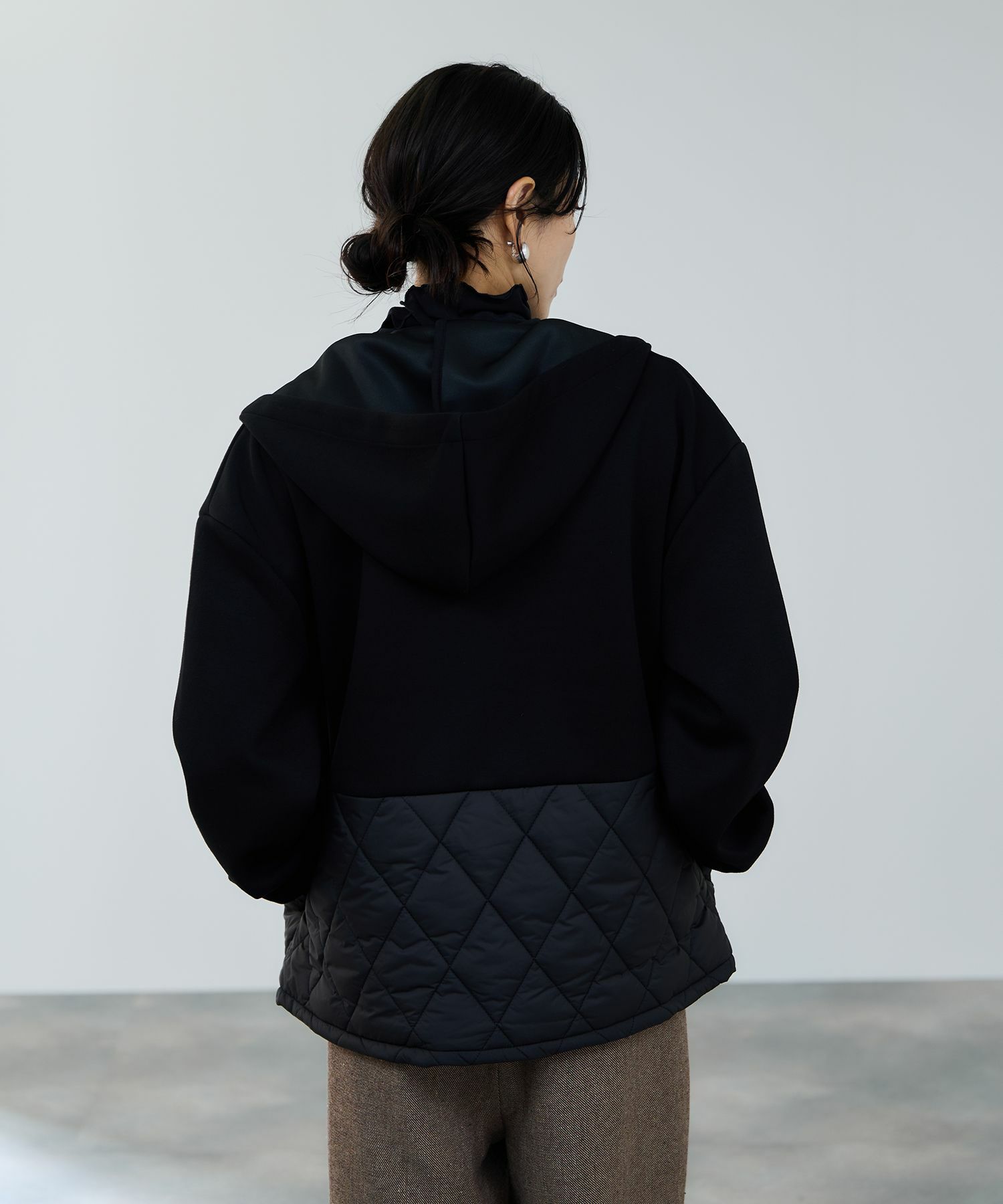 [最終さらに50%OFF]milli de l'air  エアリエポンチ素材オーバーパーカー レディース商品サムネイル-5