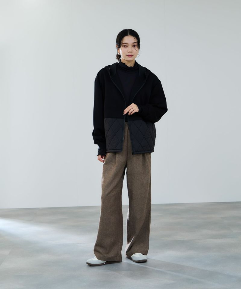 milli de l'air  エアリエポンチ素材オーバーパーカー レディース商品画像-8