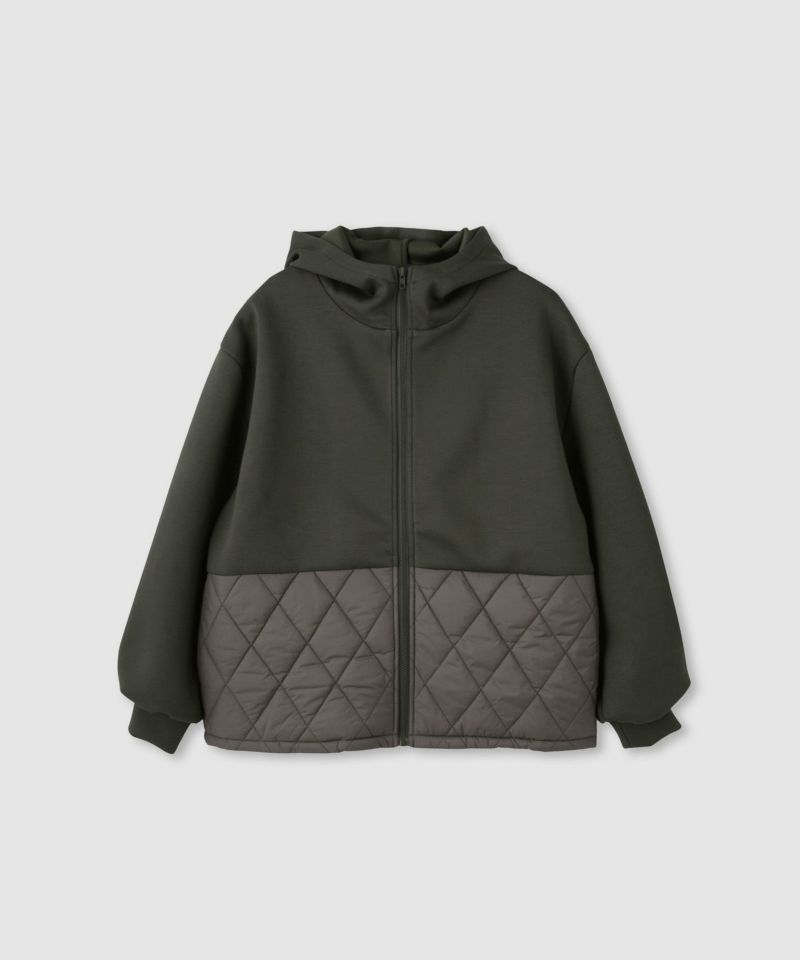 [最終さらに50%OFF]milli de l'air  エアリエポンチ素材オーバーパーカー レディース商品画像-13