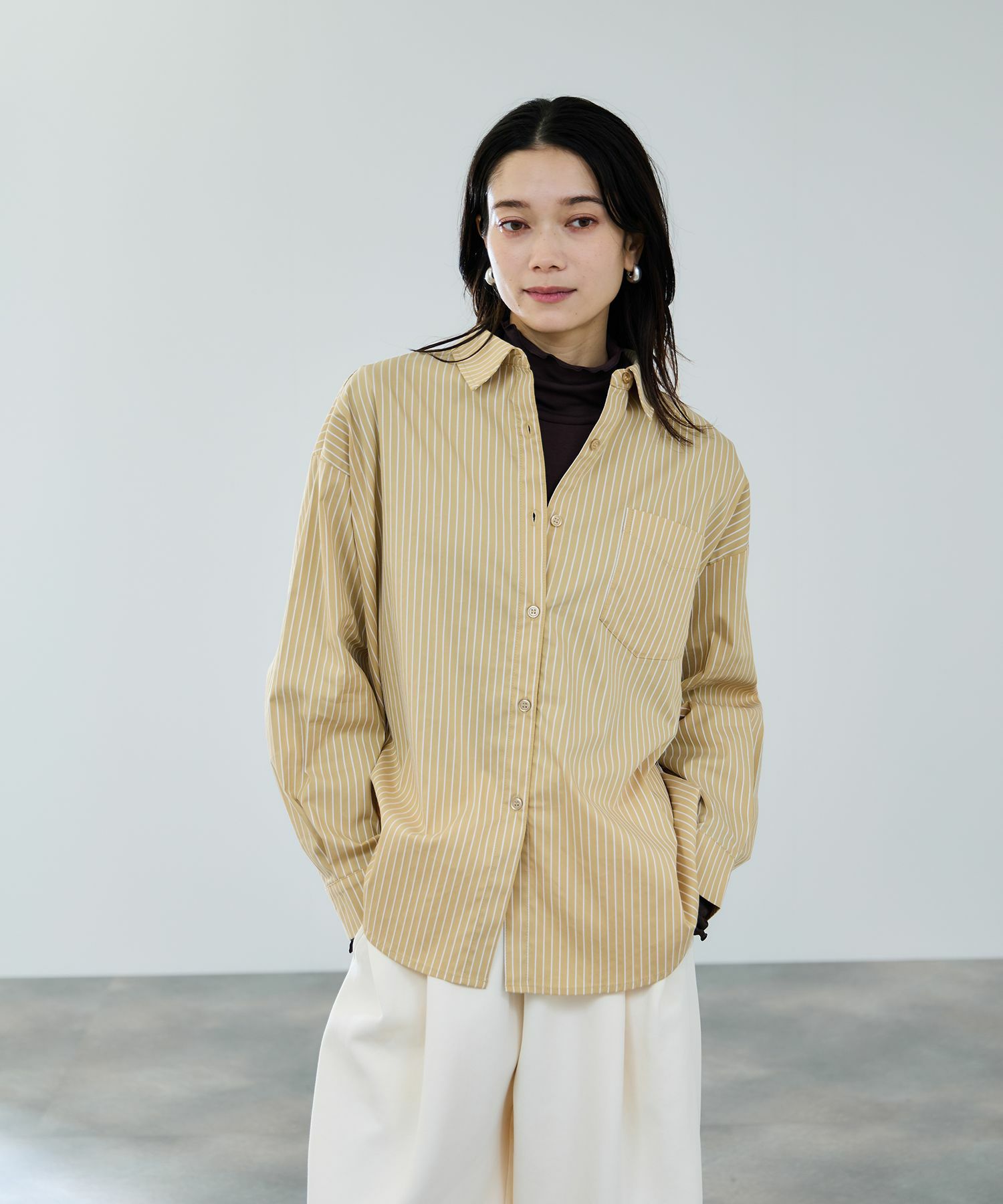 milli de l'air  オーセンティックストライプシャツ レディース商品画像-3