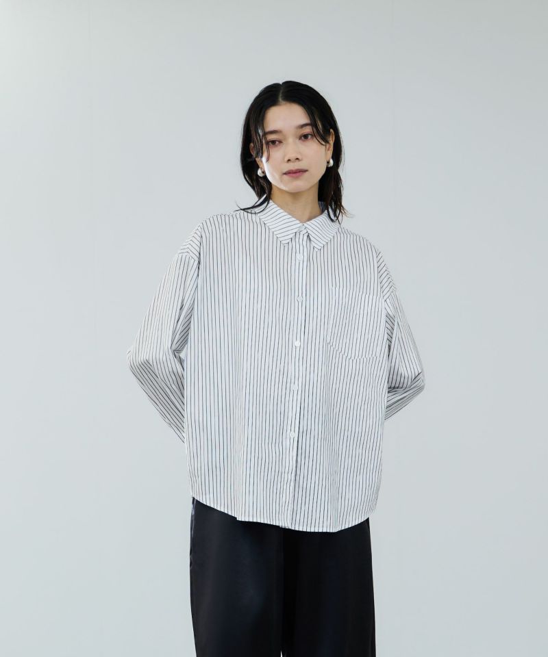 milli de l'air  オーセンティックストライプシャツ レディース商品画像-4