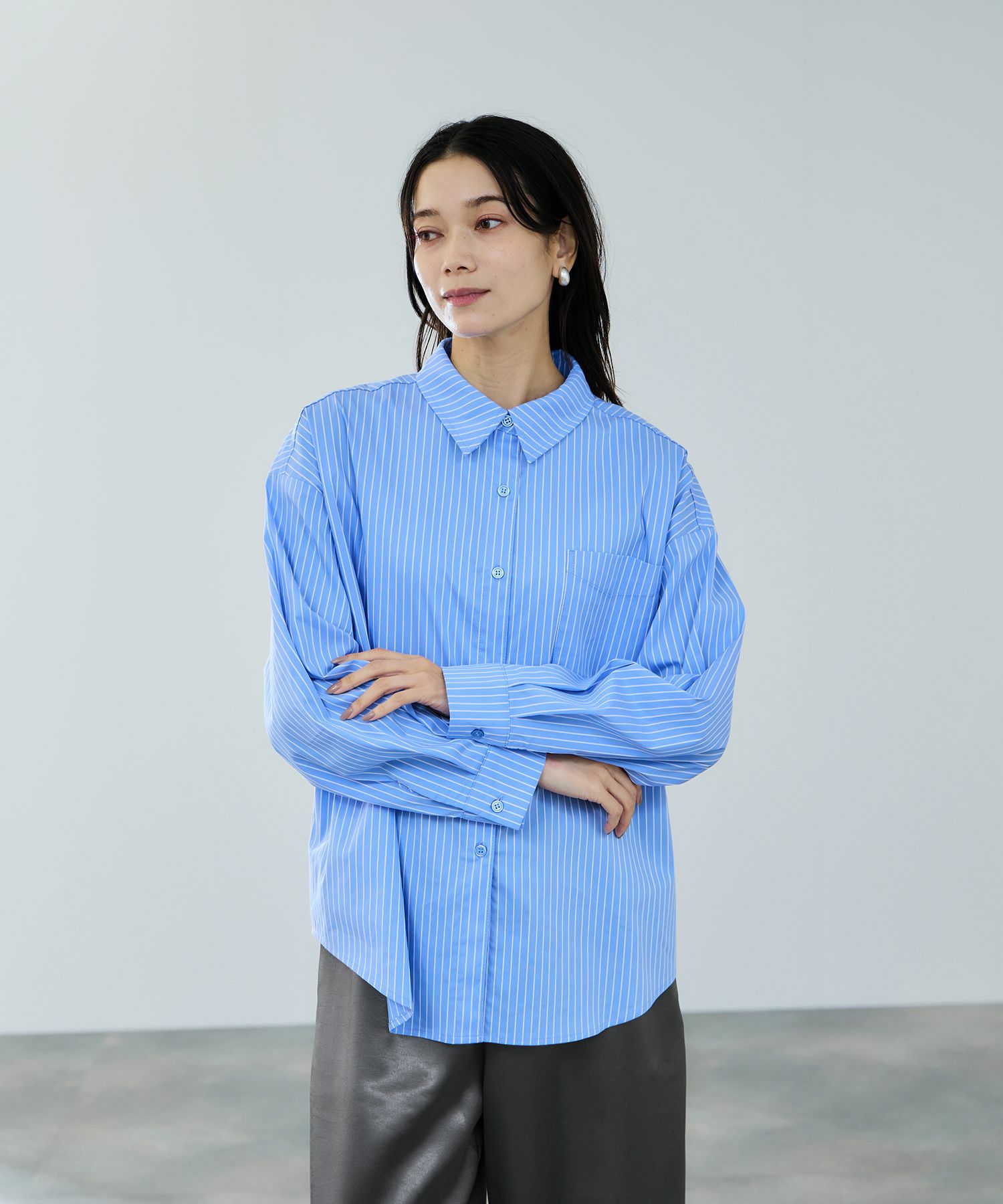 milli de l'air  オーセンティックストライプシャツ レディース商品画像-11