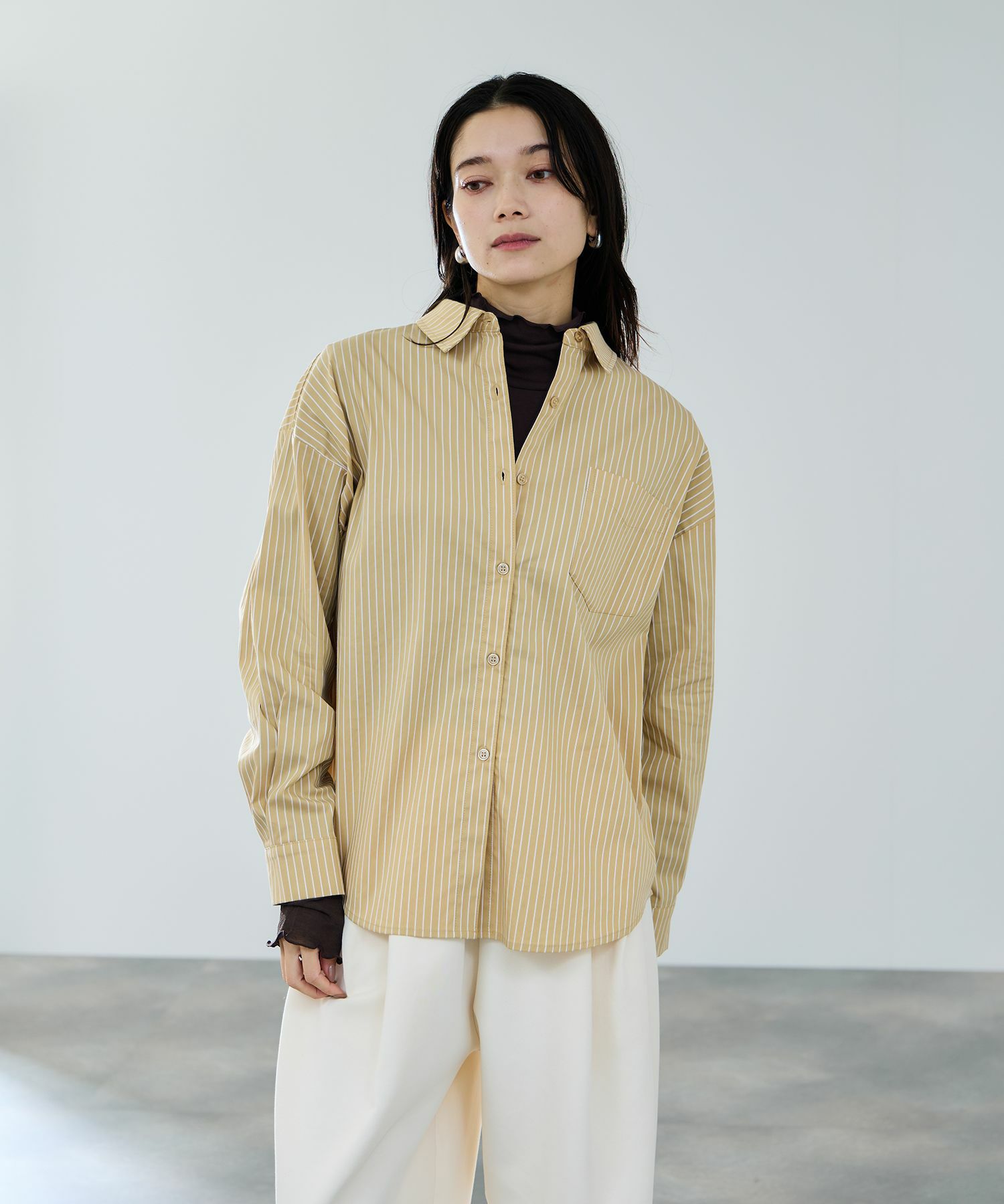 milli de l'air  オーセンティックストライプシャツ レディース商品画像-16