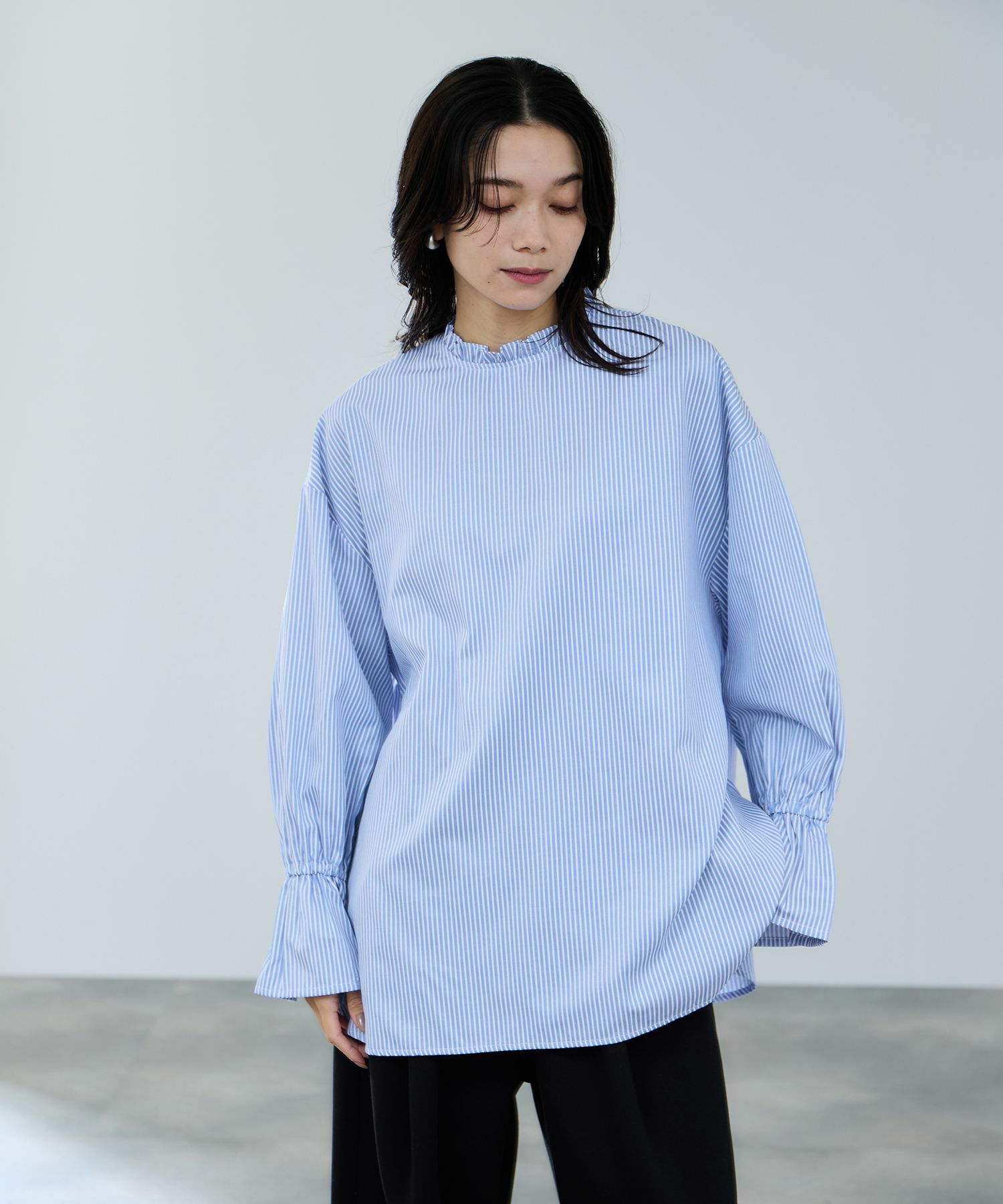 milli de l'air  フリルカラーキャンディブラウス レディース商品画像-3