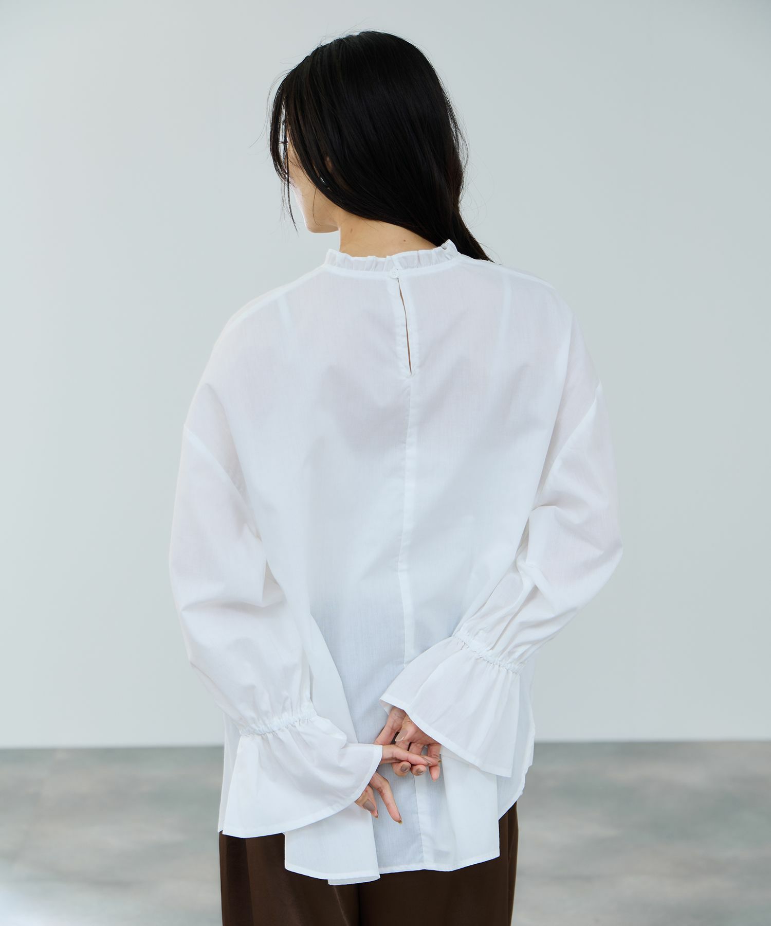 milli de l'air  フリルカラーキャンディブラウス レディース商品画像-6