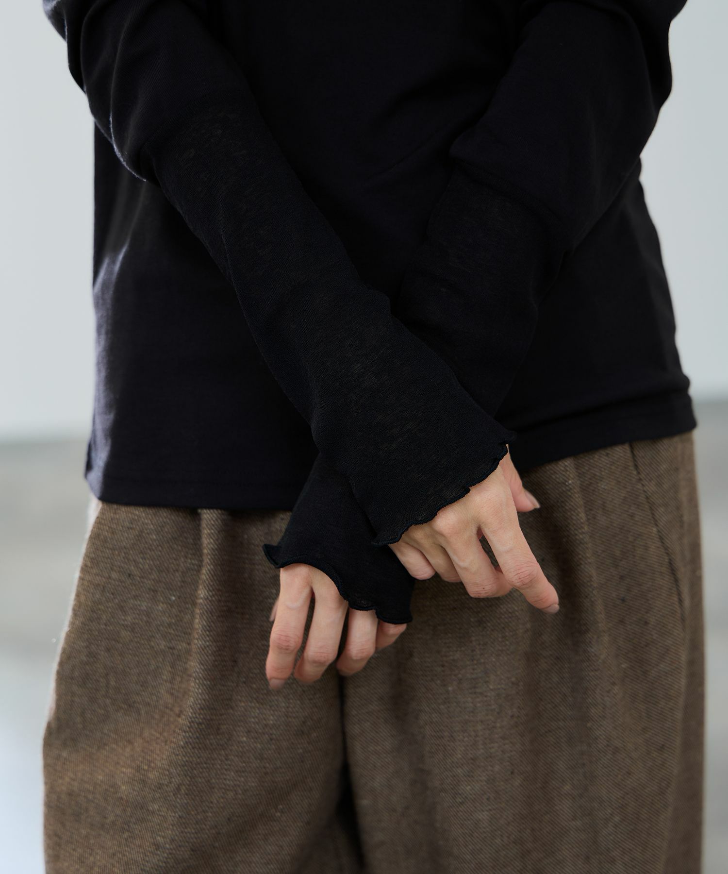 milli de l'air  セミシアーカフハイネックカットソー レディース メール便 対応商品商品サムネイル-10