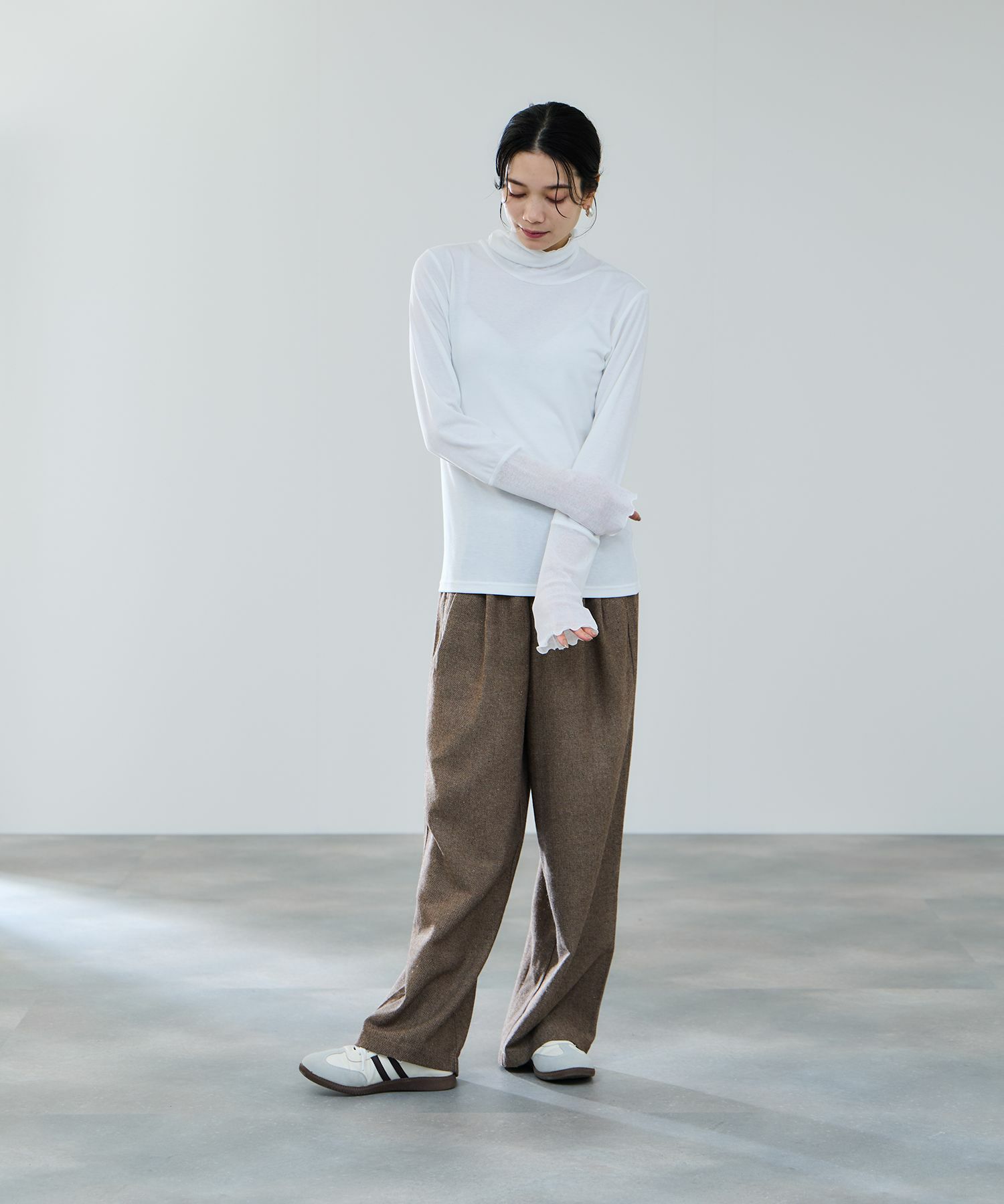 milli de l'air  セミシアーカフハイネックカットソー レディース メール便 対応商品商品画像-21