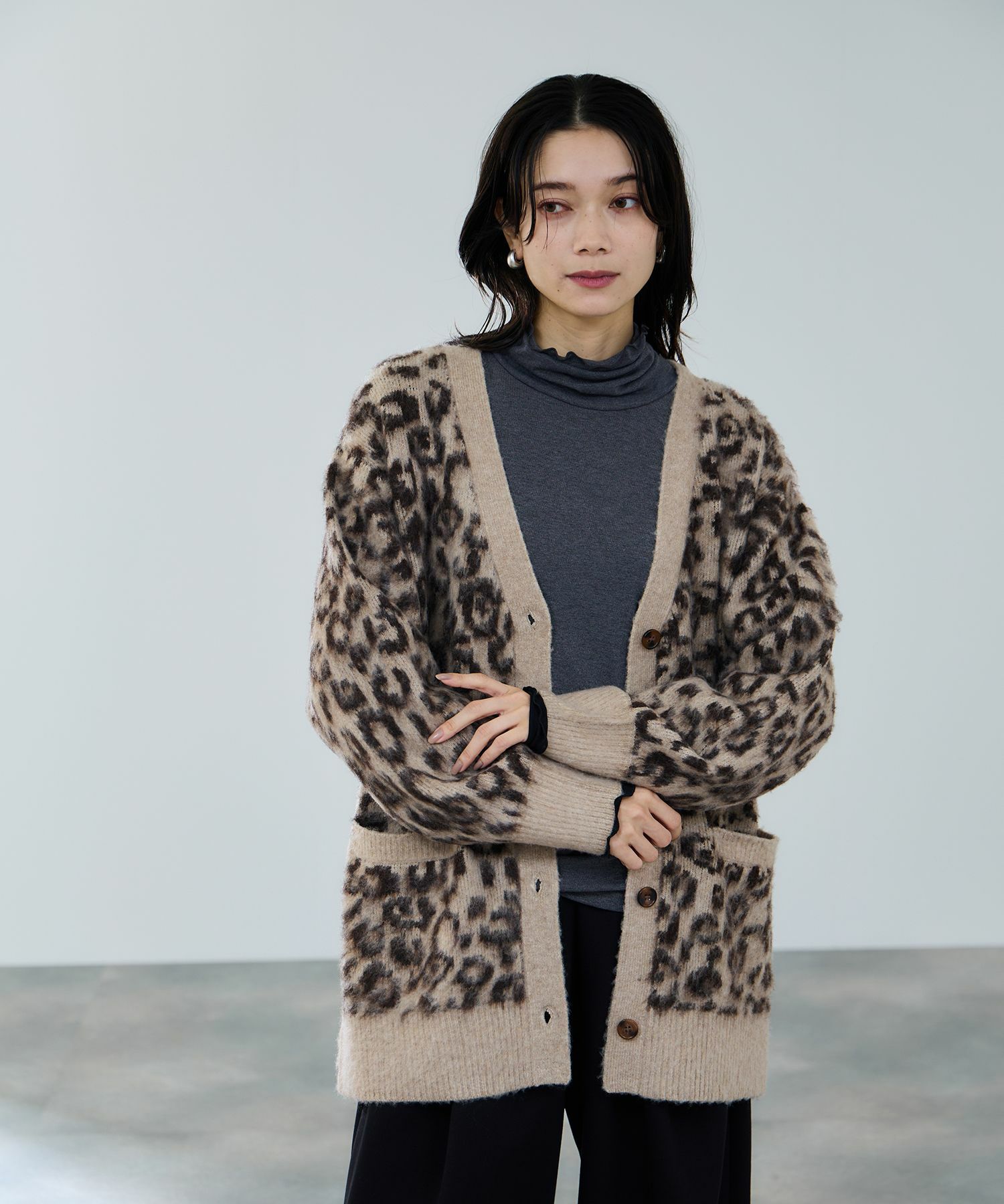 milli de l'air セミシアーカフハイネックカットソー レディース メール便 対応商品