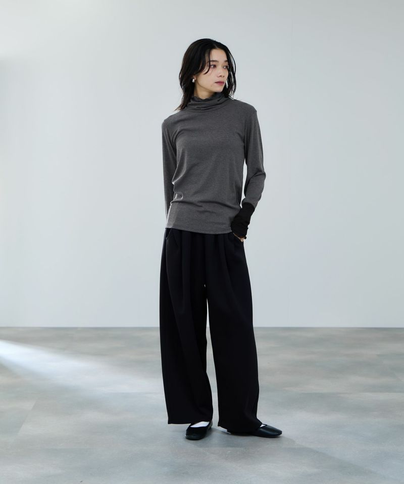 milli de l'air  セミシアーカフハイネックカットソー レディース メール便 対応商品商品画像-24