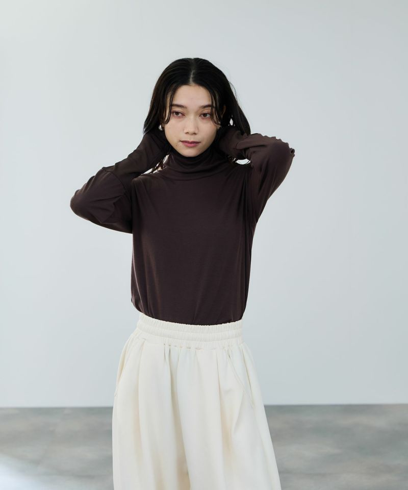 milli de l'air  セミシアーカフハイネックカットソー レディース メール便 対応商品商品画像-26