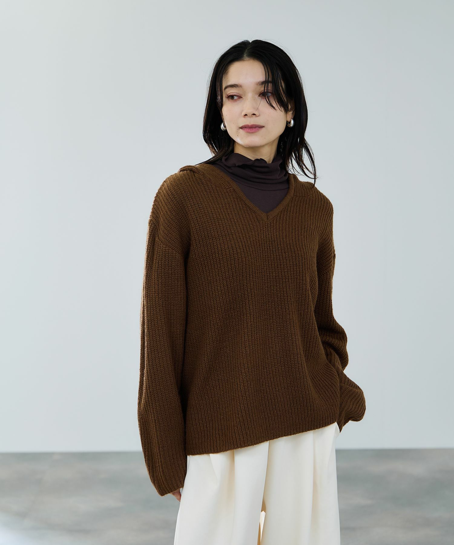 milli de l'air  セミシアーカフハイネックカットソー レディース メール便 対応商品商品画像-27