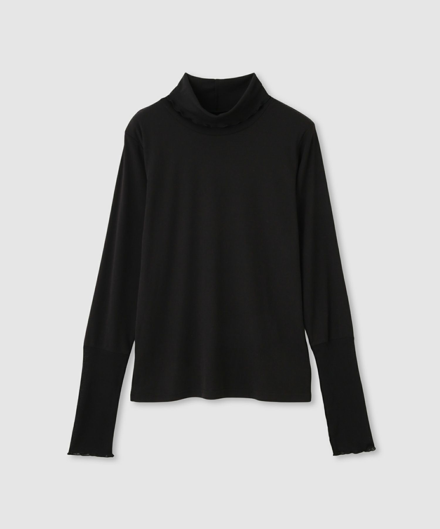 milli de l'air セミシアーカフハイネックカットソー レディース メール便 対応商品
