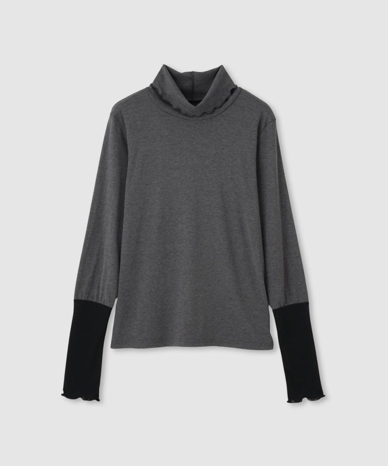 milli de l'air  セミシアーカフハイネックカットソー レディース メール便 対応商品商品画像-33